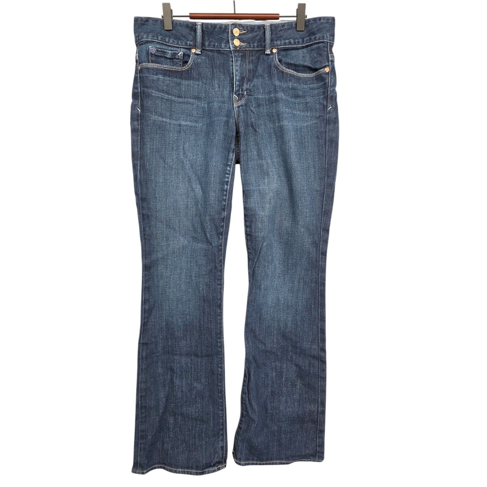 Gap 1969 Perfect Boot Jeans 30/10R Dark Wash Mid Rise Bootcut Y2K EUC